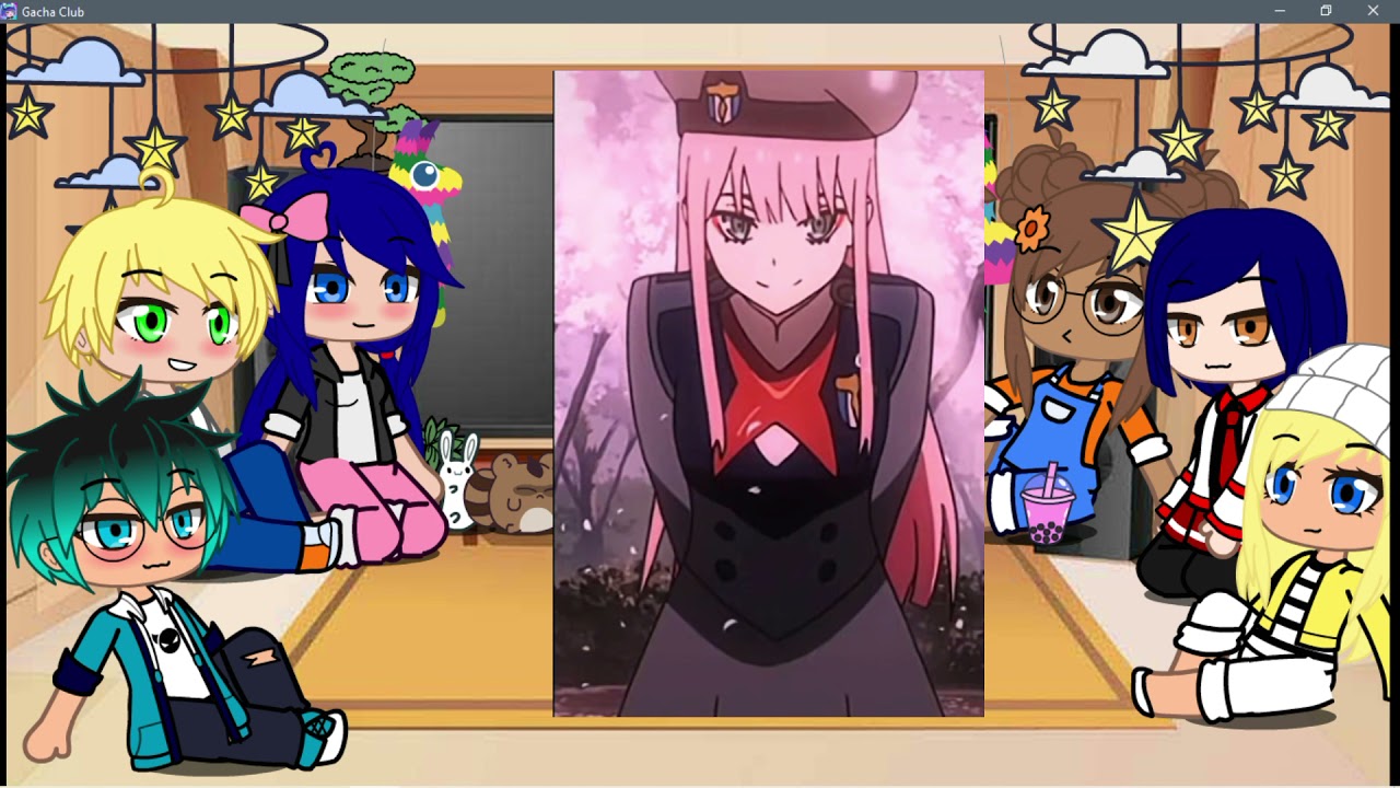 Mlb react to marinette as Zero Two