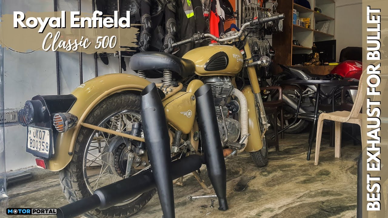 Best Silencer for Royal Enfield Classic 350 and Classic 500 | Crankbust Motors