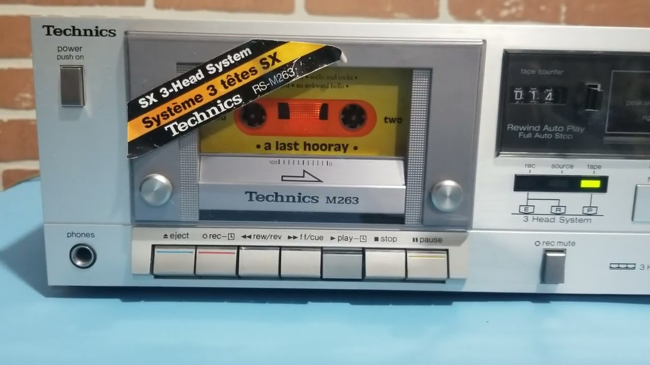 Vintage Technics RS-M263 Cassette Tape Deck ...NICE !!!