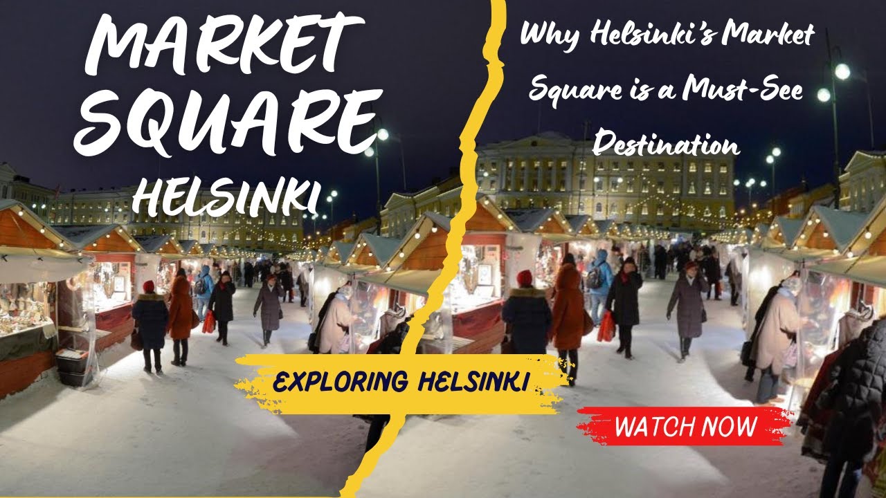 Exploring Market Square in Helsinki: A Hidden Gem!🇫🇮