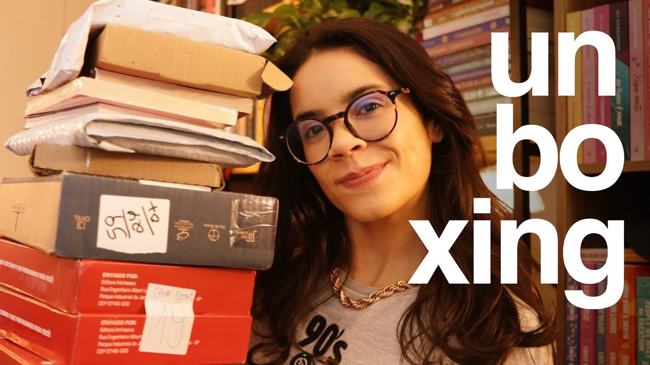 UNBOXING de MUITOS livros novos