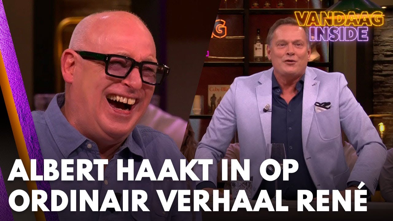 Albert Verlinde haakt razendsnel in op ordinair verhaal Ren&eacute;: 'Sjongejongejonge!' | VANDAAG INSIDE