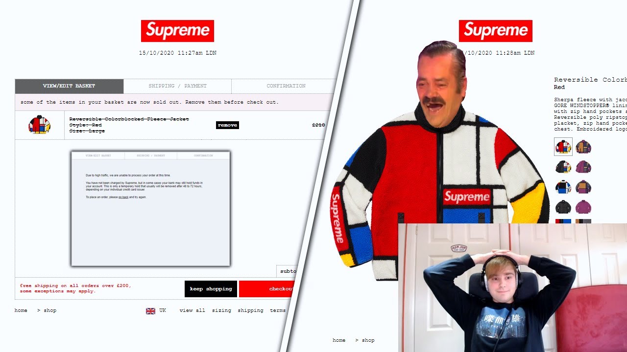 Supreme FW20 Week 8 - I Got My Hopes Up.....Live Cop