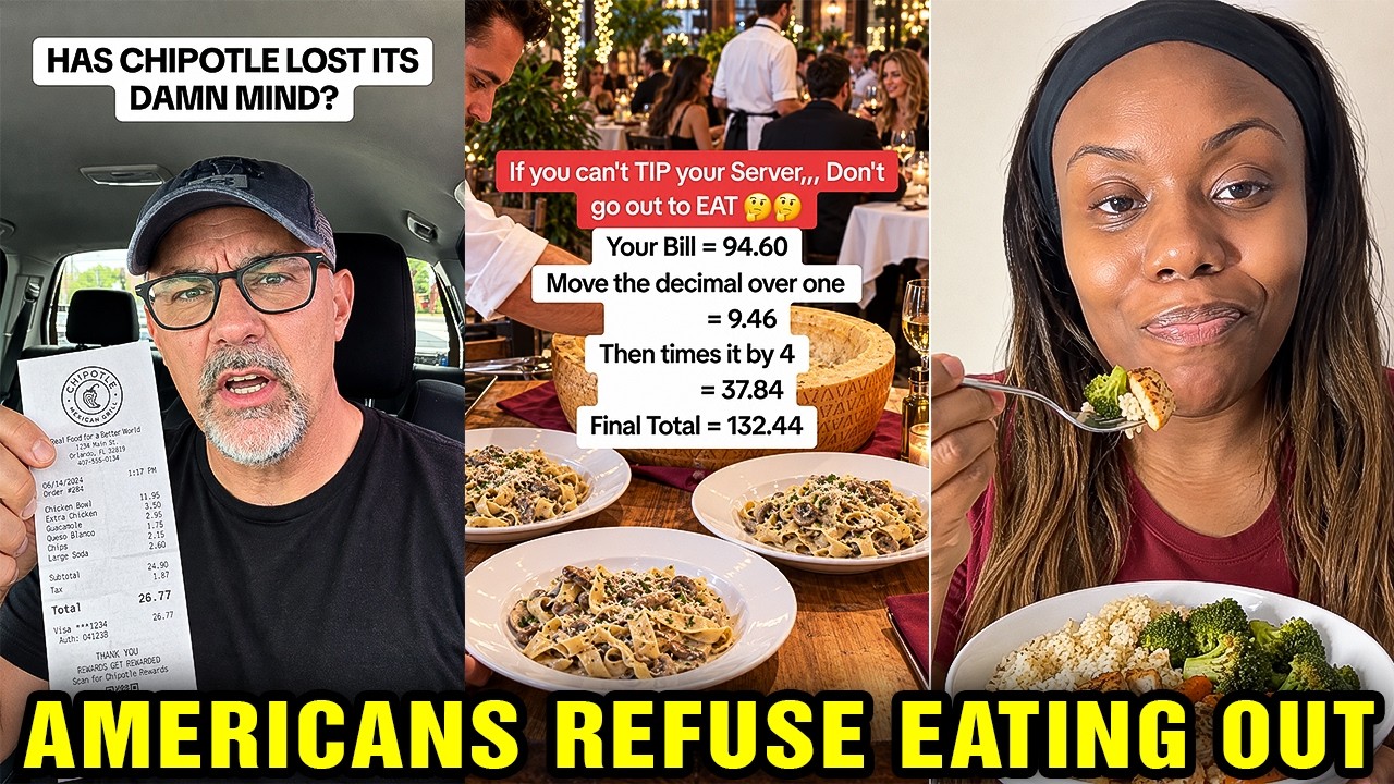 Millions Can't Afford Restaurants Prices So They're STAYING Home NOW