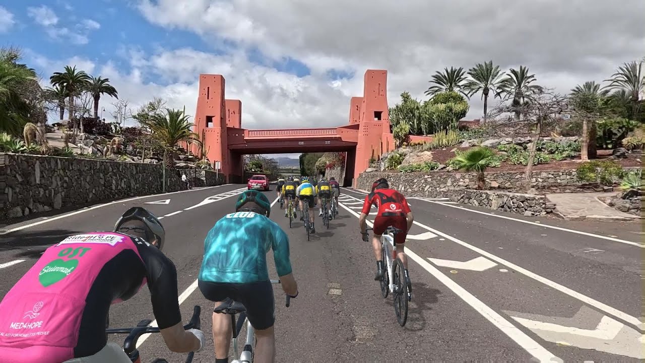 Scenic bike ride. portillo de la villa. Tenerife