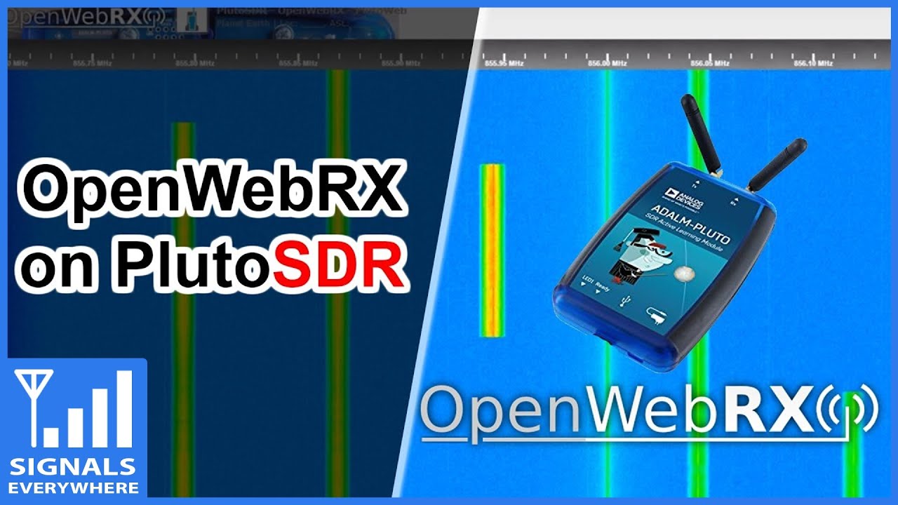 OpenWebRX via PlutoSDR using PlutoWEB Firmware