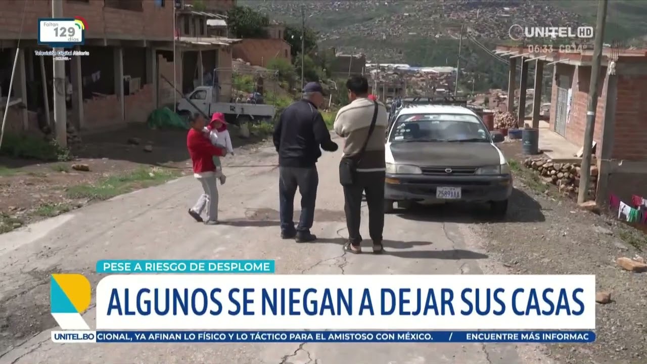 Son 350 las familias afectadas por los deslizamientos en la zona sur de Cochabamba