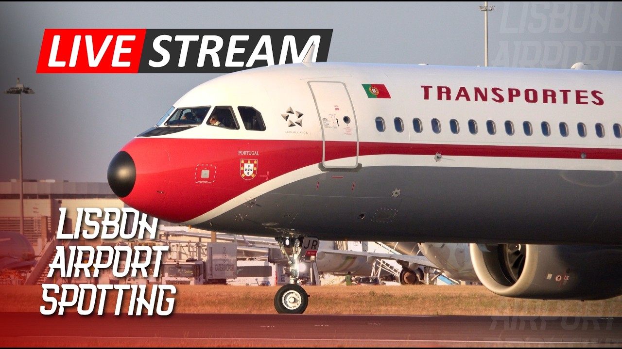 🔴 Lisbon Airport LIVE Plane Spotting | Aeroporto de Lisboa ao Vivo