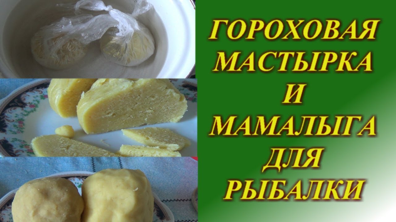 Уловистая приманка на леща, карася, карпа, плотву. Гороховая мастырка и мамалыга для рыбалки.