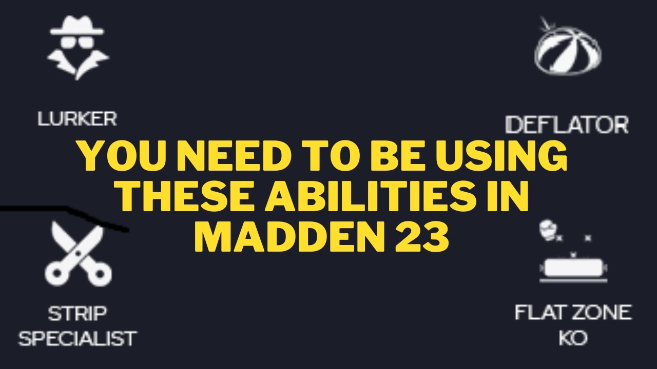 The best abilities to use at every position!! (Madden 23 Ultimate Team)