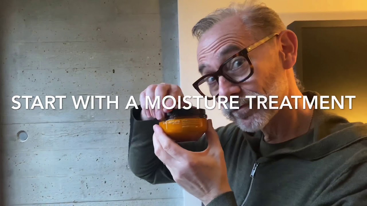 How to solve dry, lack lustre hair with a bespoke hair treatments by Paul Edmonds home quarantine