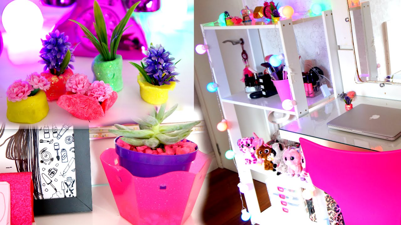 DIY:DECORAÇÃO DE QUARTO! - (Room decor ) Mude seu quarto rápido com 5 ideias!