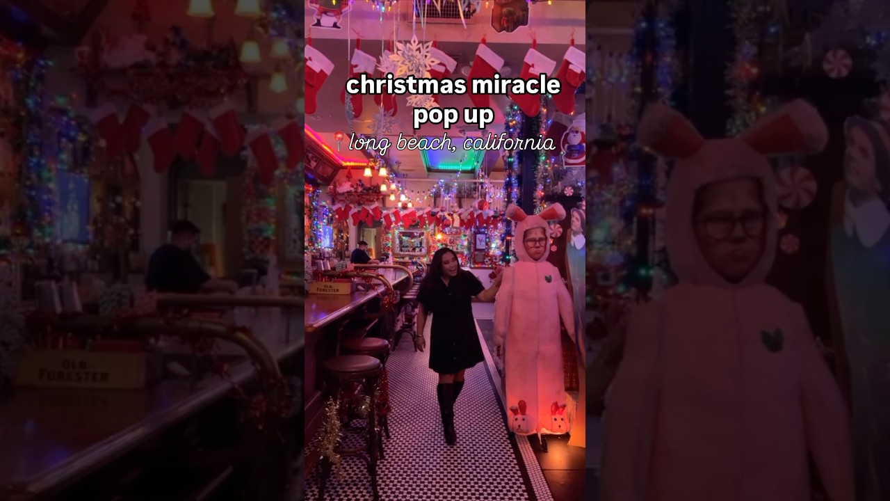 THE MIRACLE POP UP AT THE ORDINAIRE IN LONG BEACH, CA #shorts #foodie #restaurant #cheers #christmas