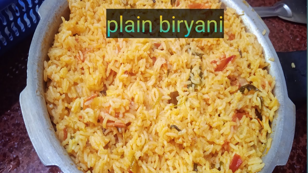 Plain biryani/plain biryani in cooker/simple and tasty plain biryani recipe