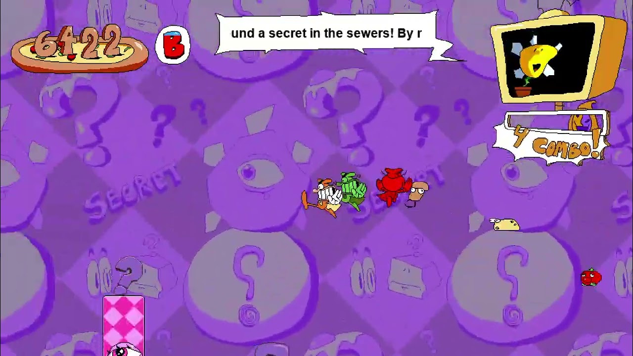 Playing as Mr. Orange in Huevo Hall!