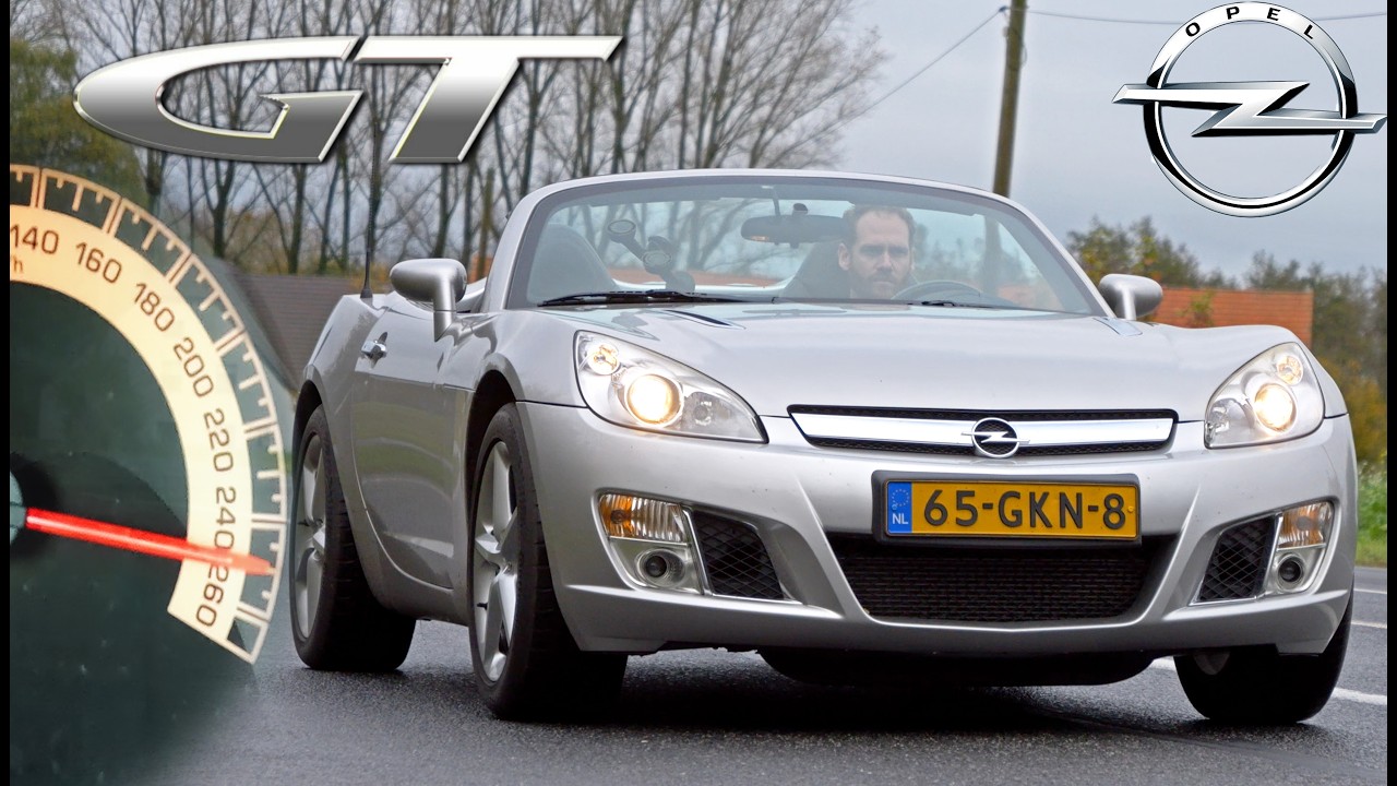 OPEL GT // 0-100 100-200 TOP SPEED & SOUND on UNLIMITED AUTOBAHN