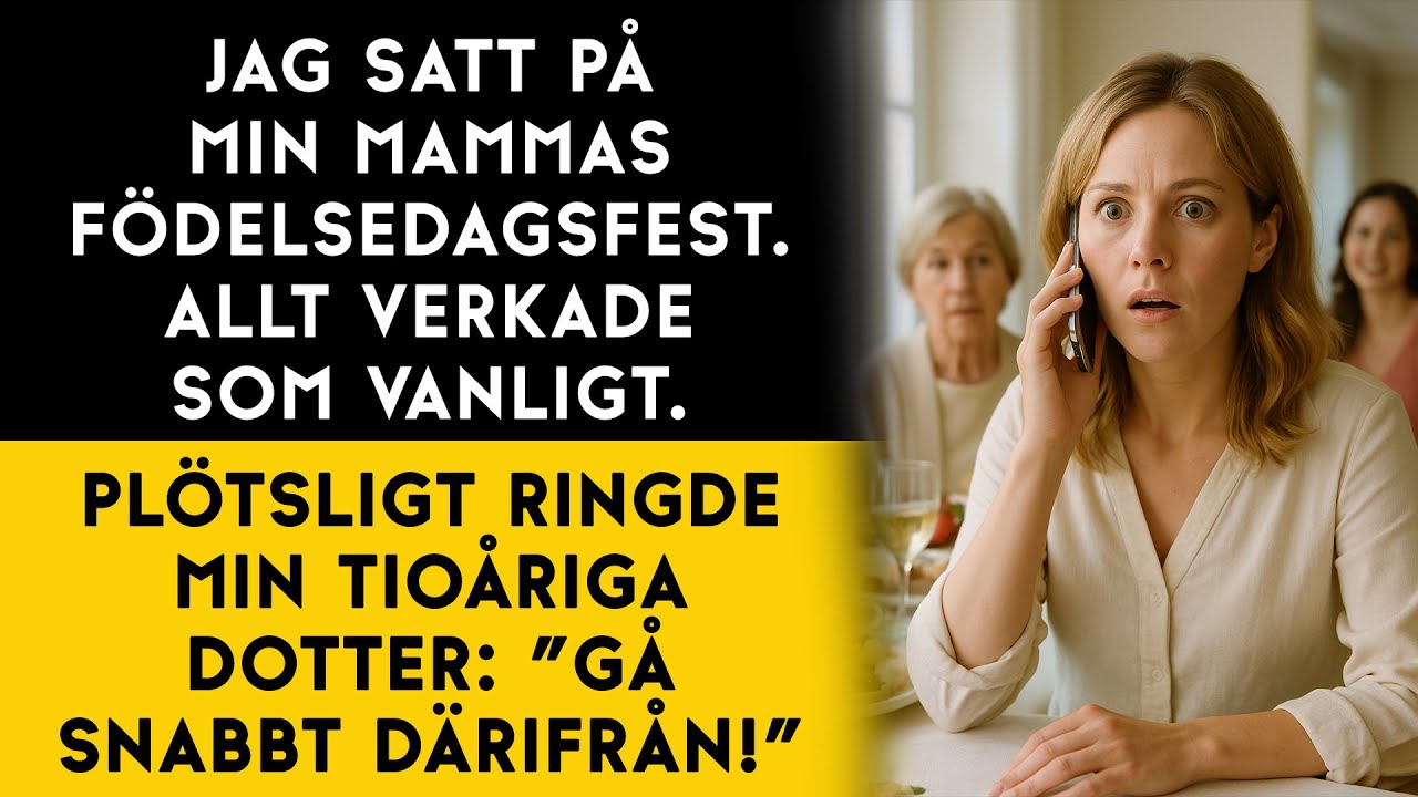 Min dotter ringde mig mitt under familjemiddagen… och hennes ord räddade våra liv
