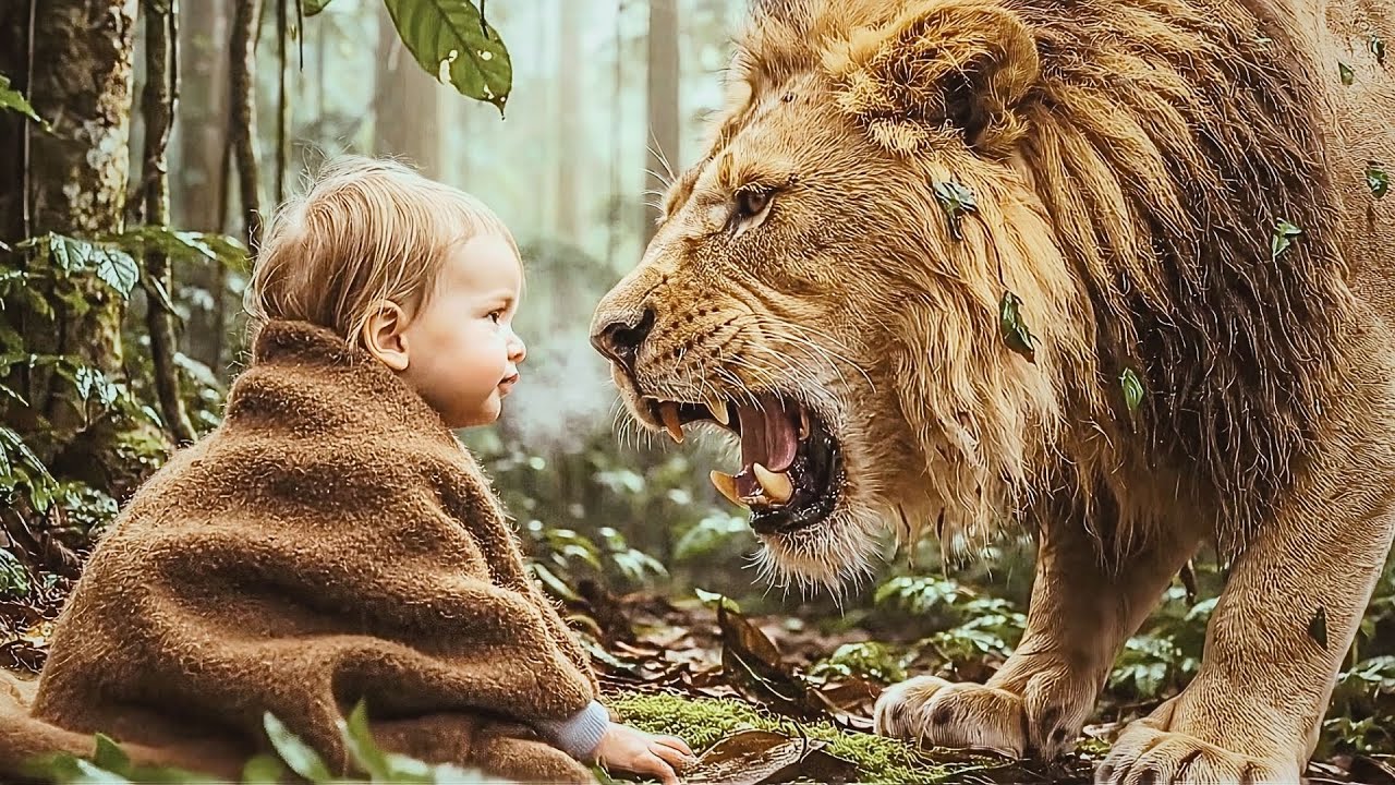Animal Rescue Story: Baby Miraculously Saved from Lion | Raised by Gorilla's in the Wild