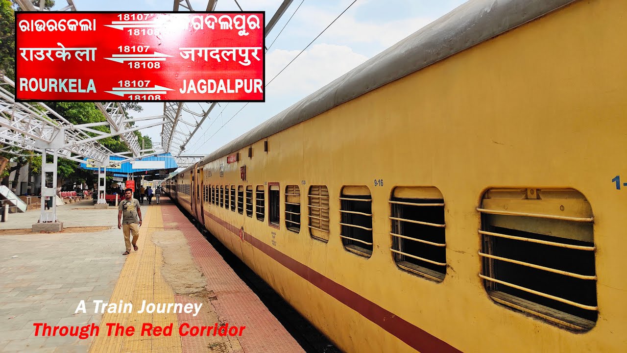 JAGDALPUR To RAYAGADA | Rourkela Intercity Express | A Train Journey Through The Red Corridor