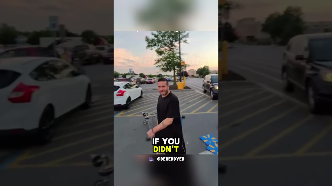 Man quickly stops shoplifter in Walmart parking lot