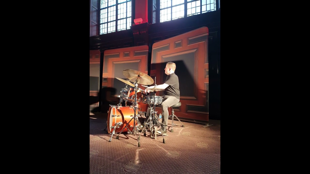 Alyn Cosker drum solo live jazz at The Merchants House Glasgow