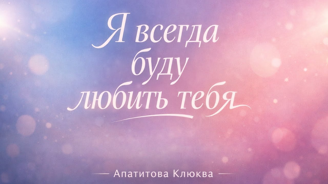Апатитова Клюква - Я всегда буду любить тебя 