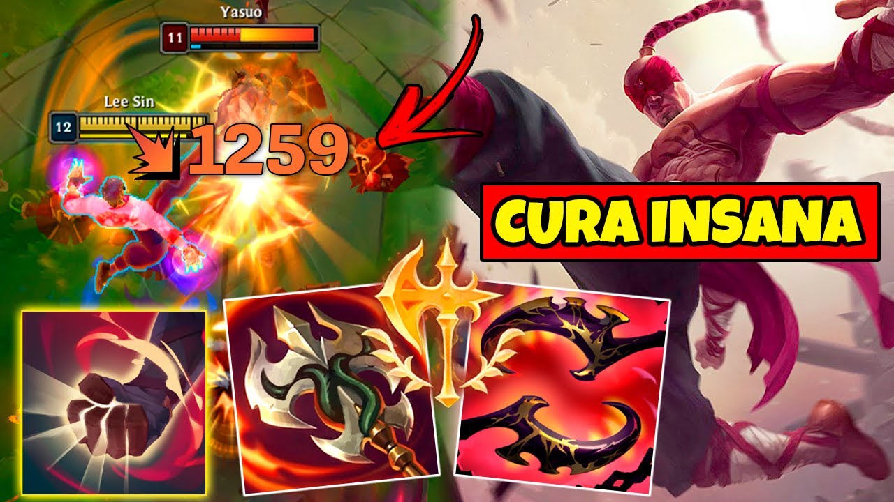 LEE SIN CURANDO INFINITO NA JUNGLE COM ESSA BUILD NOVA
