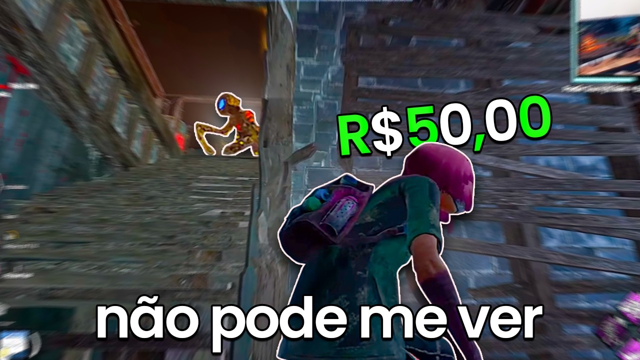 FUI DESAFIADO A GANHAR 50 REAIS SE ESCAPASSE E O KILLER NÃO ME VISSE!!