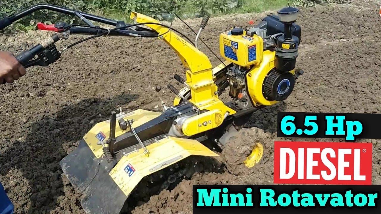 Kisan Kraft 6.5 Hp Diesel_ mini Rotavator , tiller Price & Demo 2020