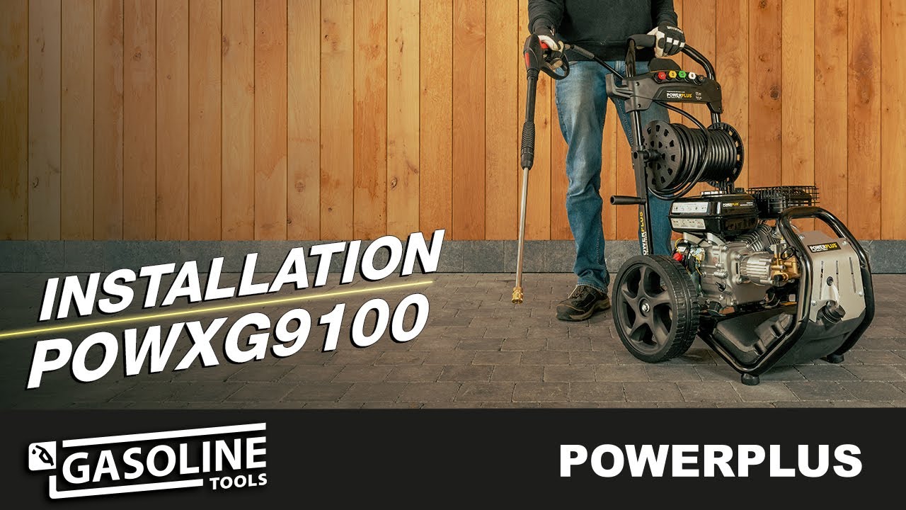 POWERPLUS - Installing the POWXG9100 high pressure cleaner