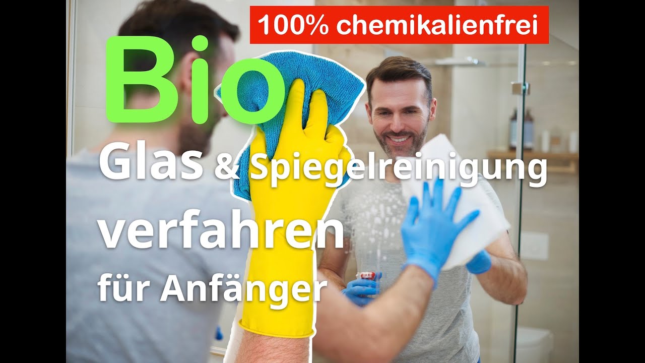 Biologische Glasreinigung mit Tücher | Ohne Chemikalien |  für Anfanger