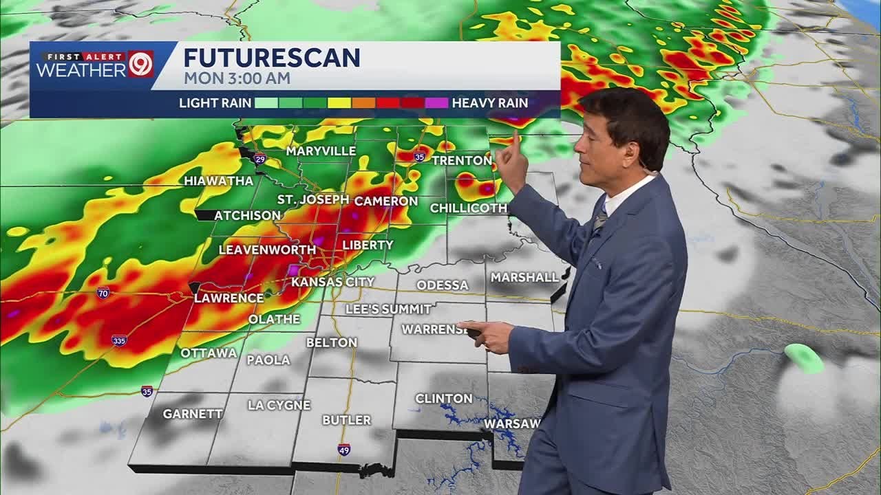 Kansas City weather: Multiple waves of severe weather possible Sunday night, Monday