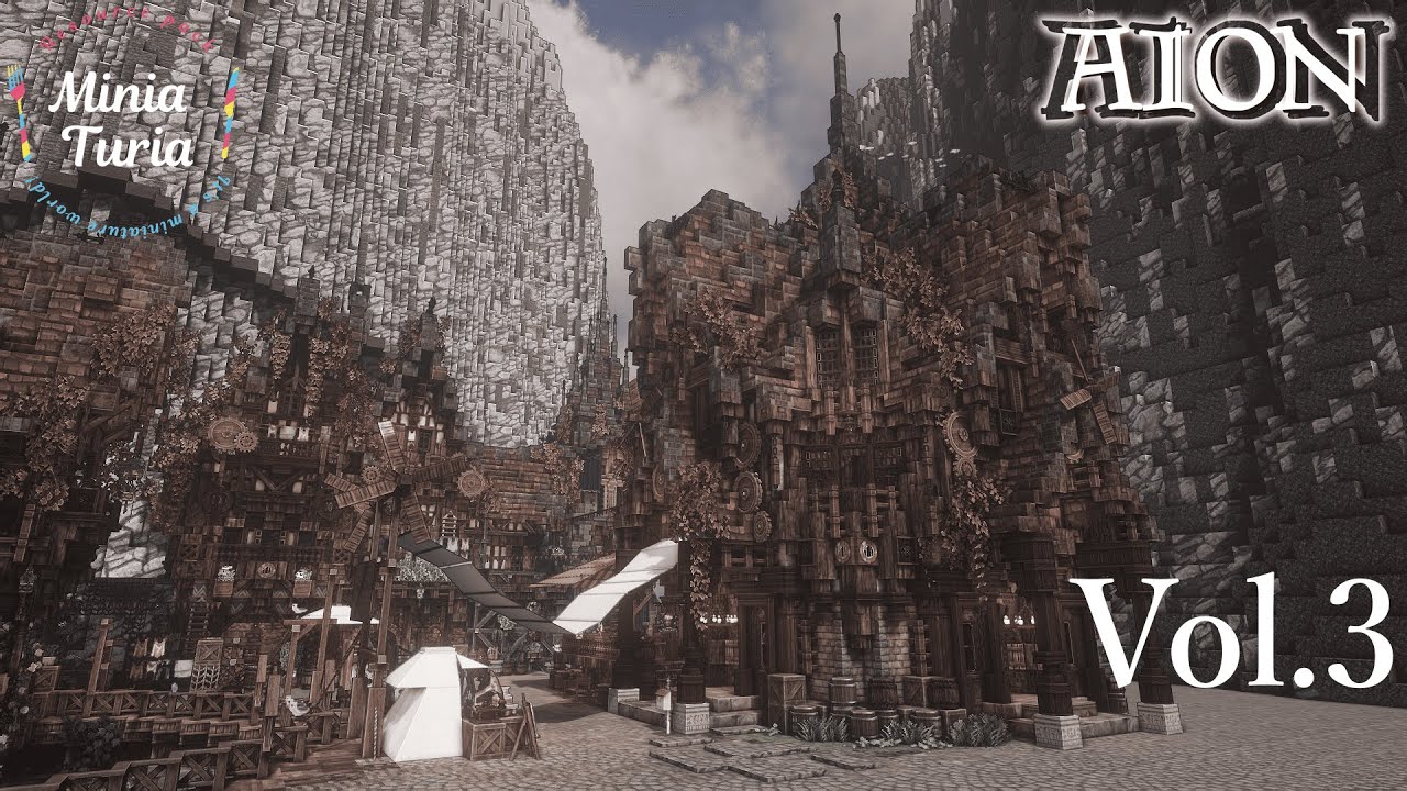 【MiniaTuria】ゼロから作るマイクラの町 『AION』制作日記 Vol.3 Minecraft