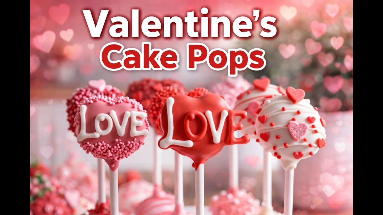 Valentine’s Cake Pops❤️
