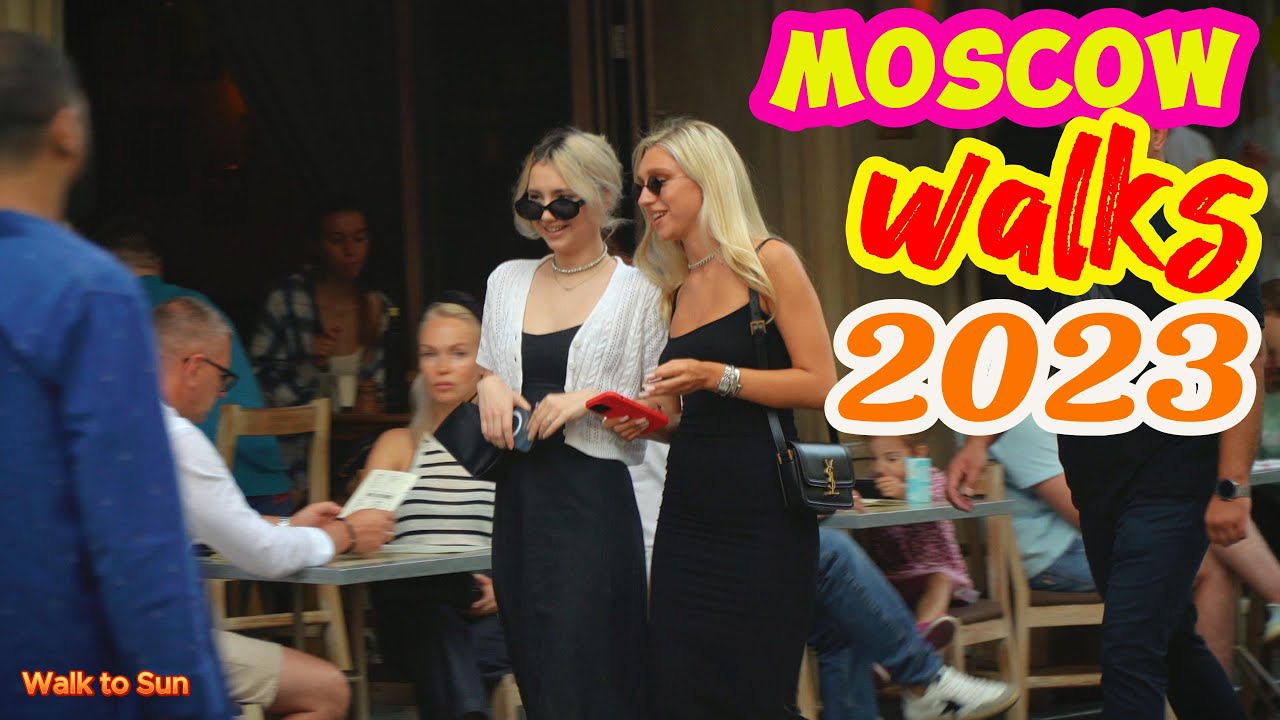 💓SUMMER MOSCOW 2023. BEAUTIFUL GIRLS AND YOUNG PEOPLE ON THE STREETS OF MOSCOW