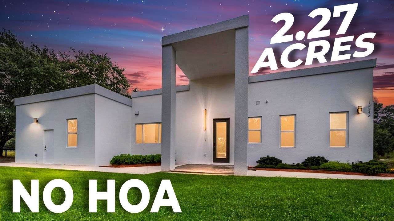 New Custom Pool Home on OVER TWO ACRES near Ocala, FL! NO HOA!!