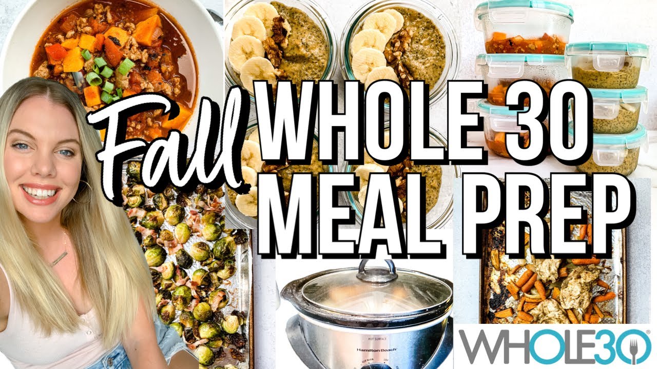 Осеннее питание Whole 30 вместе со мной | Простые рецепты питания Whole 30 | Мой недельный план п...