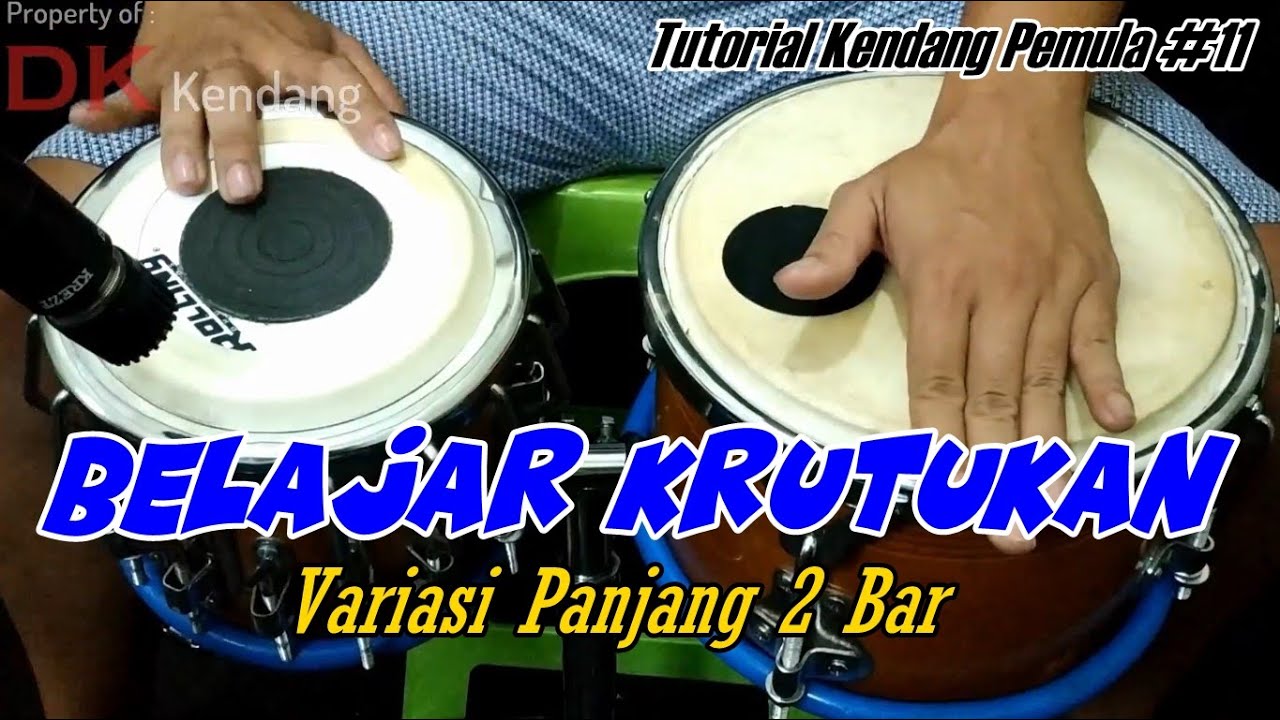 KRUTUKAN TABLA 2 Bar Versi Panjang | Tutorial Kendang Pemula #11