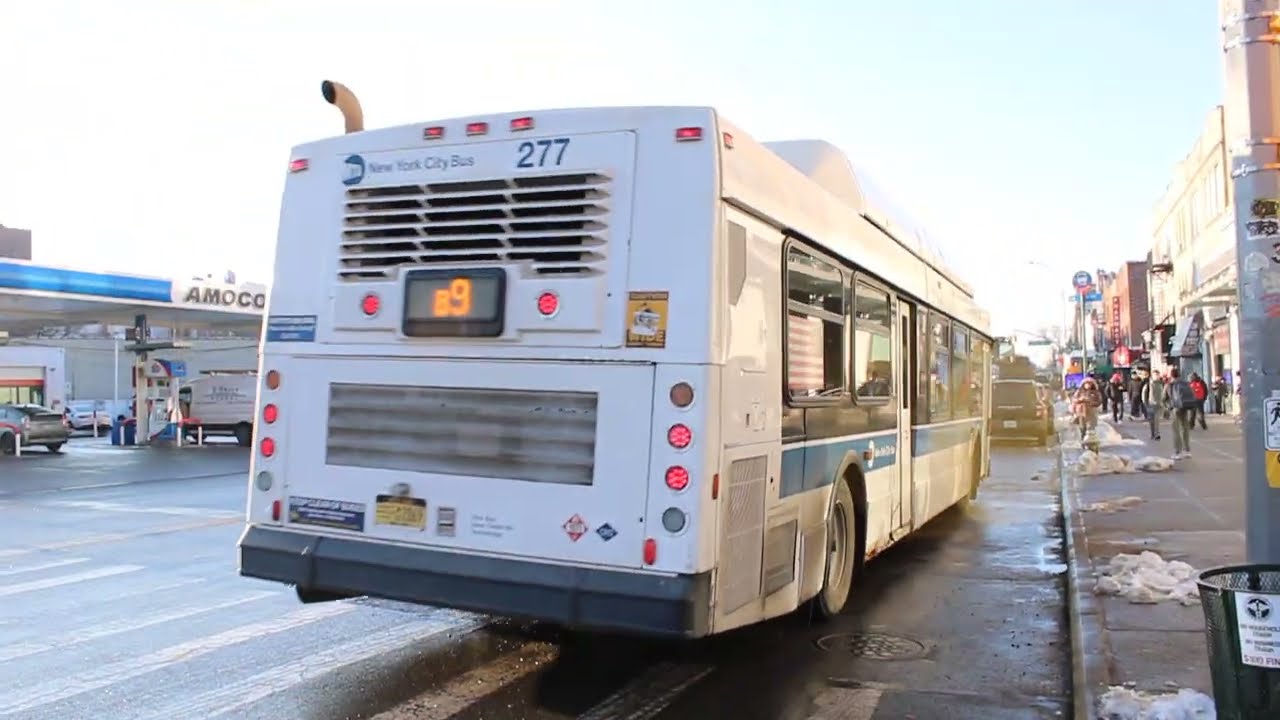 MTA NYCT: 2011 NFI C40LF CNG #277 on the B9 to Bay Ridge at 4 Av/Senator St