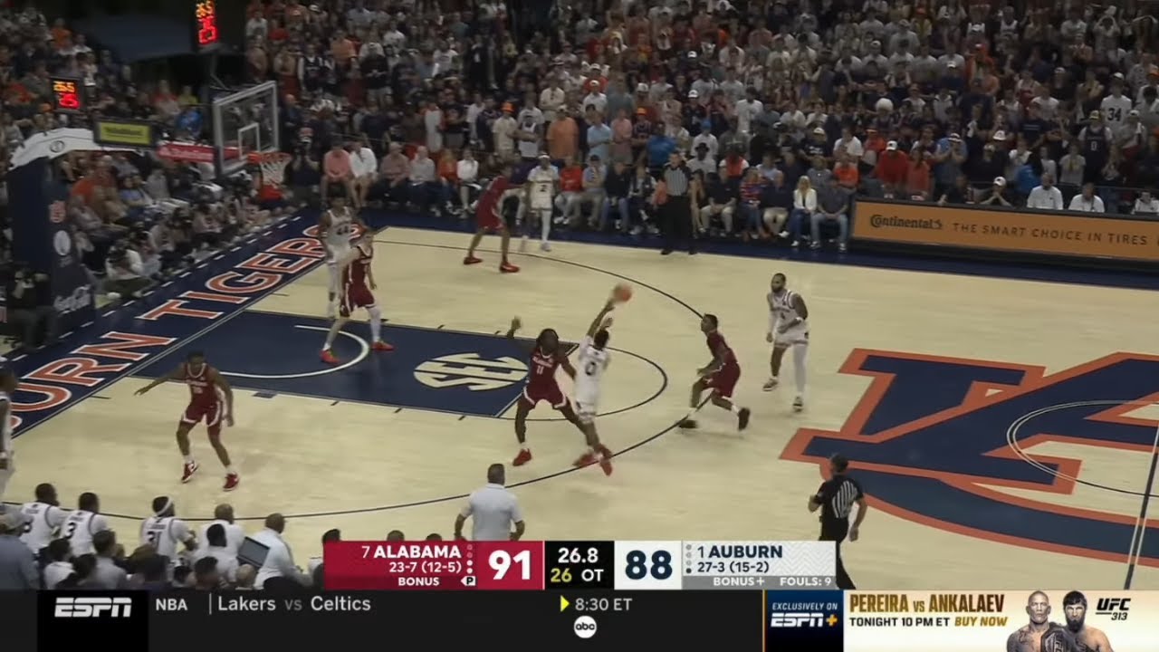 Alabama vs Auburn THRILLING Ending | 2025 College Basketball