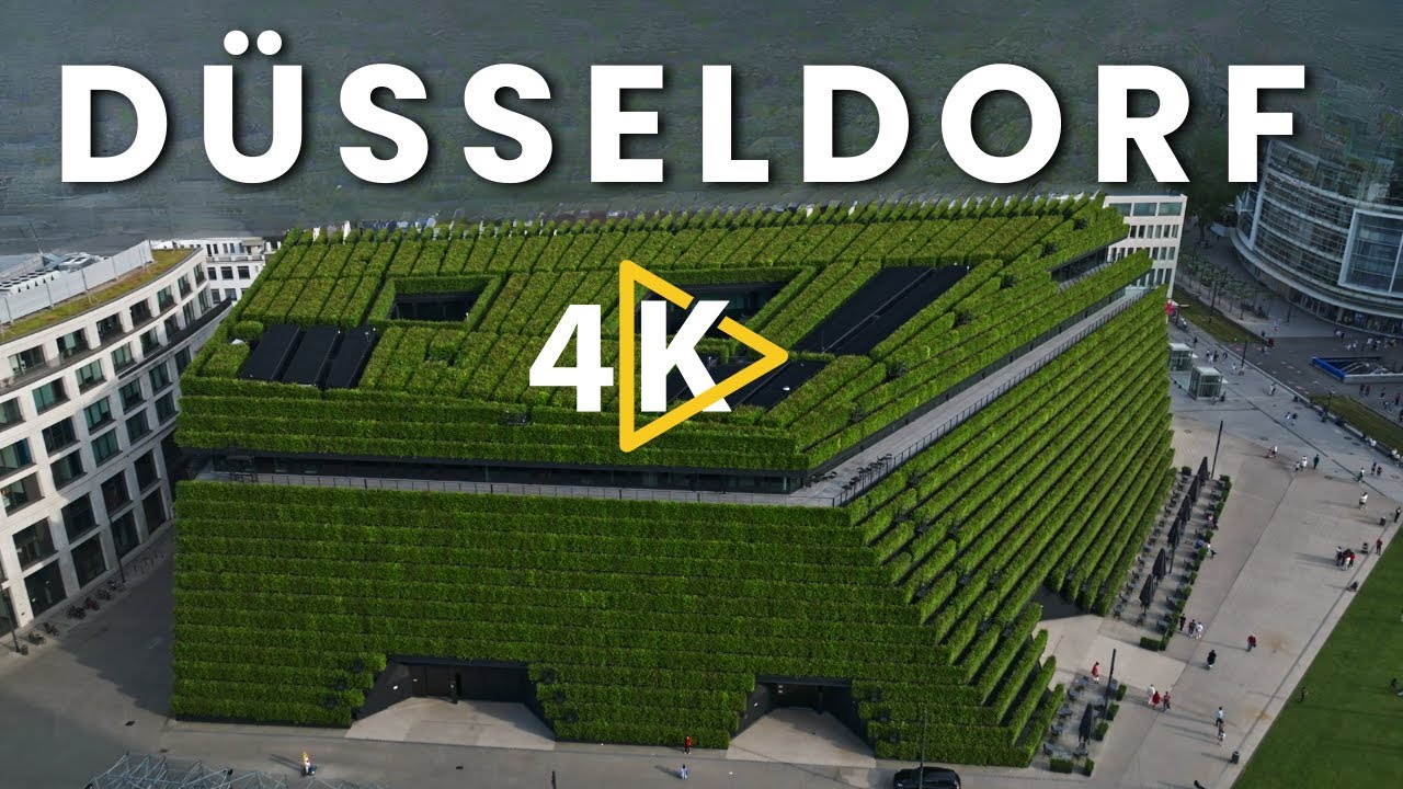 Düsseldorf , Germany 🇩🇪 4K Drone Footage | Düsseldorf 4K Ultra HD video with Relaxing Music