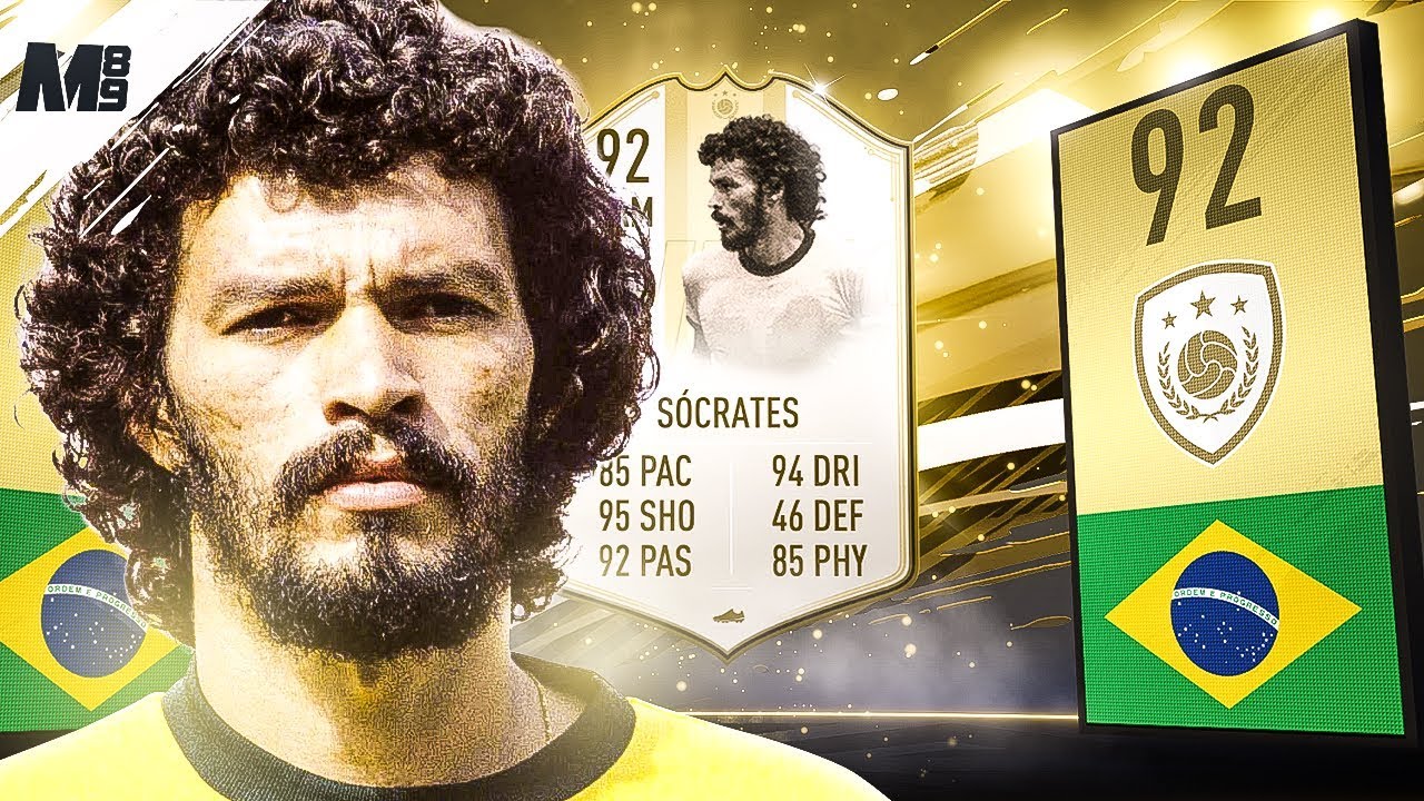 FIFA 19 ICON MOMENTS SOCRATES REVIEW | 92 ICON SOCRATES PLAYER REVIEW | FIFA 19 ULTIMATE TEAM