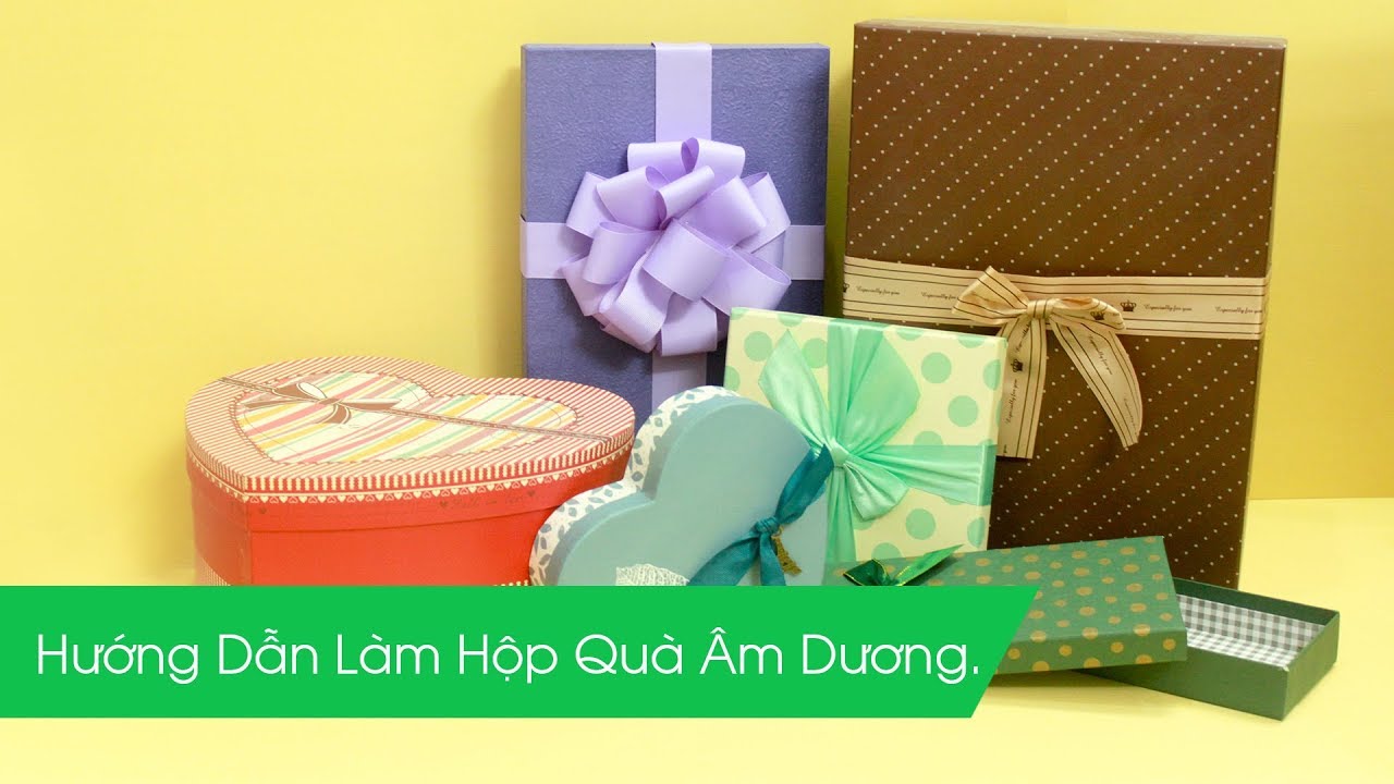 [Vinacraft] Hướng dẫn làm hộp quà âm dương ( có nắp hộp)