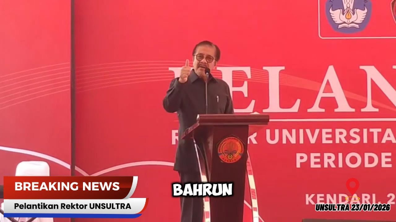 Dipelantikan Rektor UNSULTRA Ini Kata Dr. H. Nur Alam, SE., M.Si