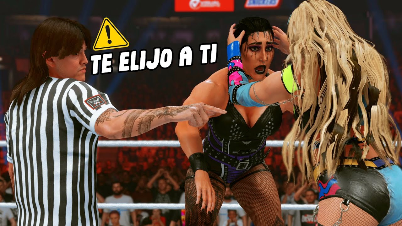 Liv Morgan vs Rhea Ripley por la custodia de Dominik Misterio WWE 2K24