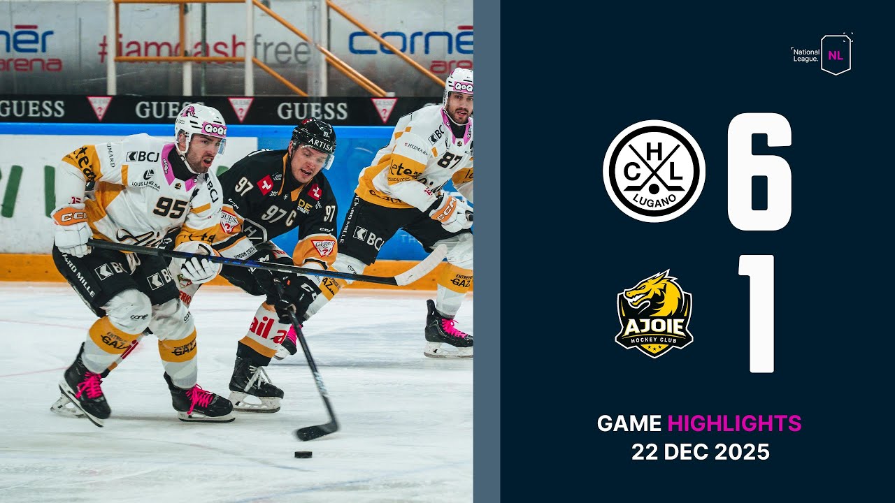 HC Lugano vs. HC Ajoie - Game Highlights