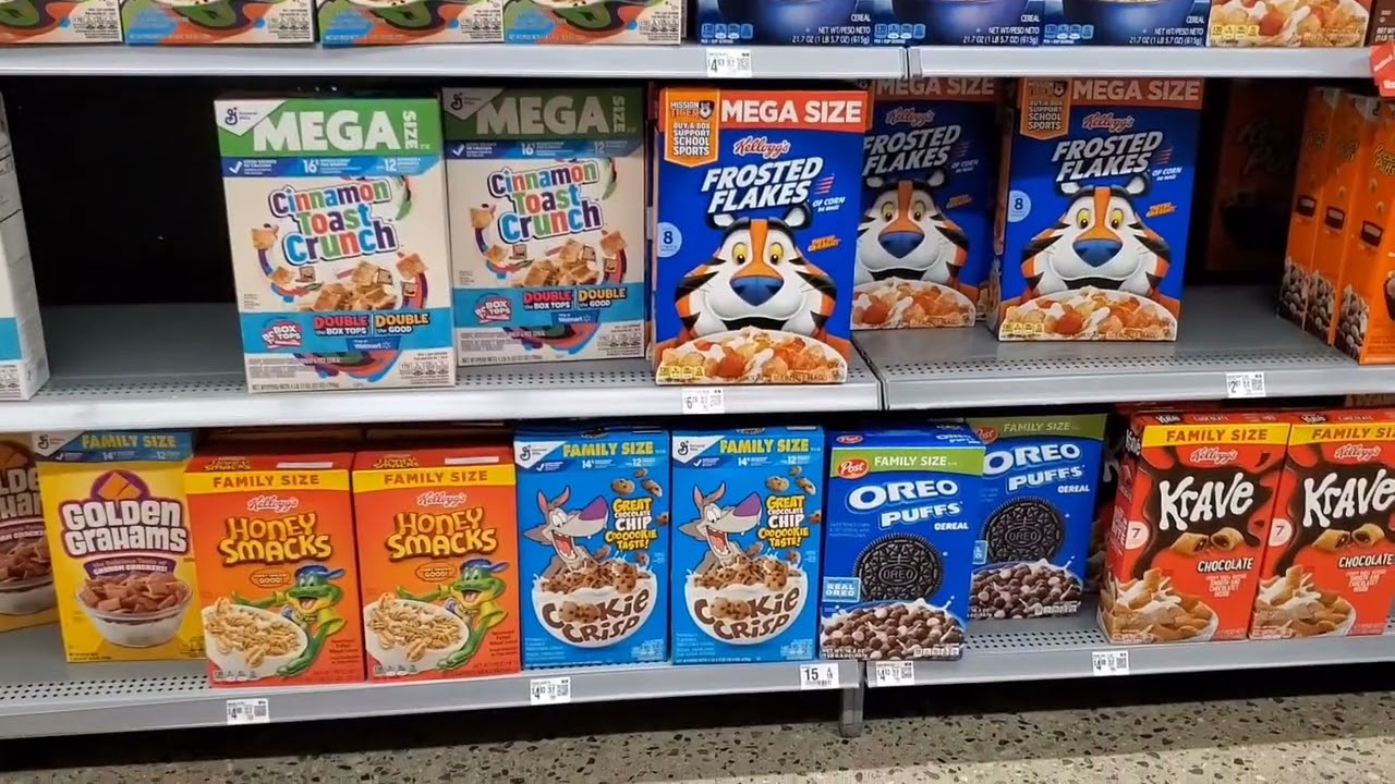 WOW! ASMR! TRIP THE BEST CEREALS AISLE! NEW AT WALMART! #walmart #asmr #amazing #deals