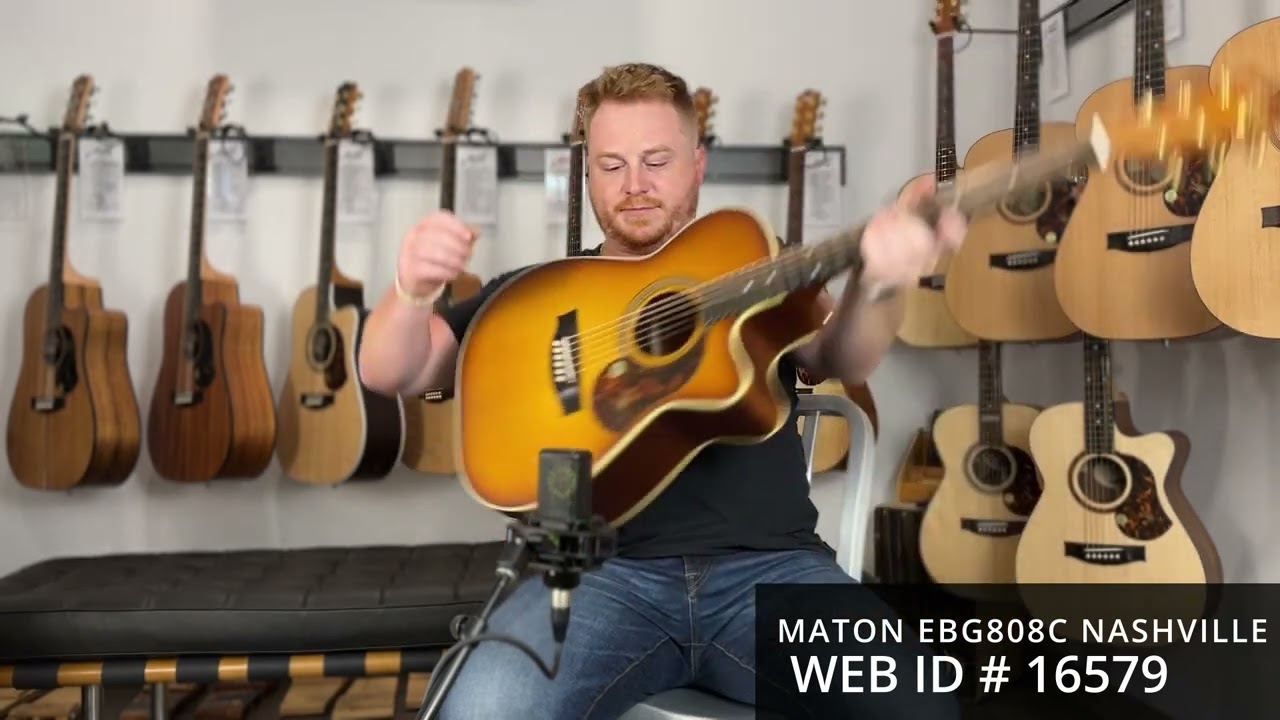 Maton Guitars EBG808C Nashville #16579