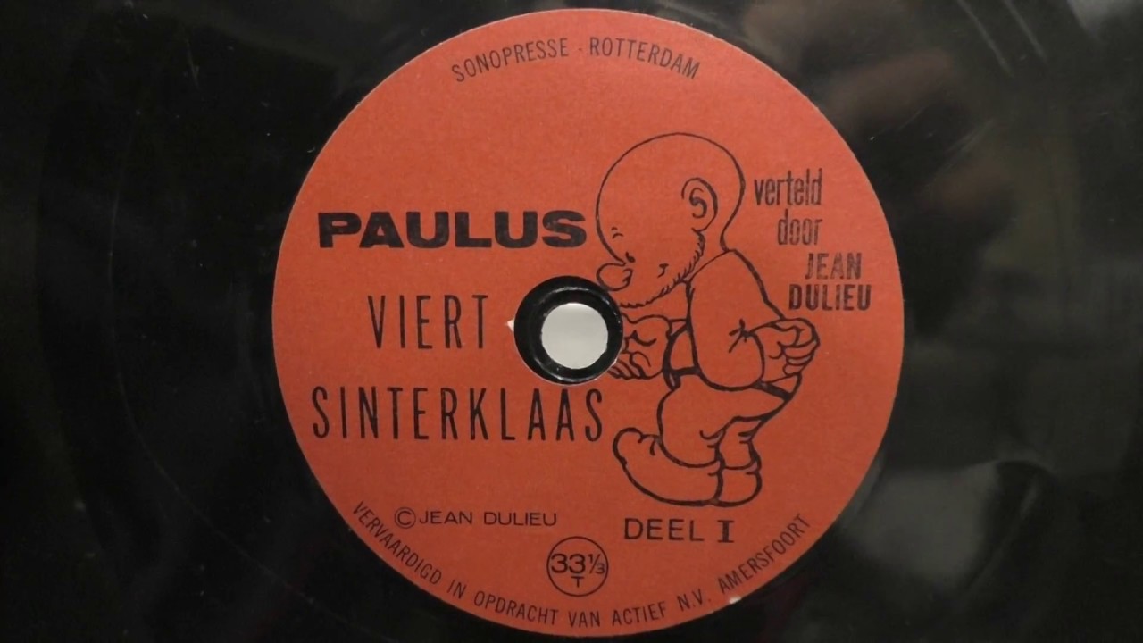 Flexibel reclameplaatje: Paulus viert Sinterklaas deel 1.  (Paulus de boskabouter). (1963).