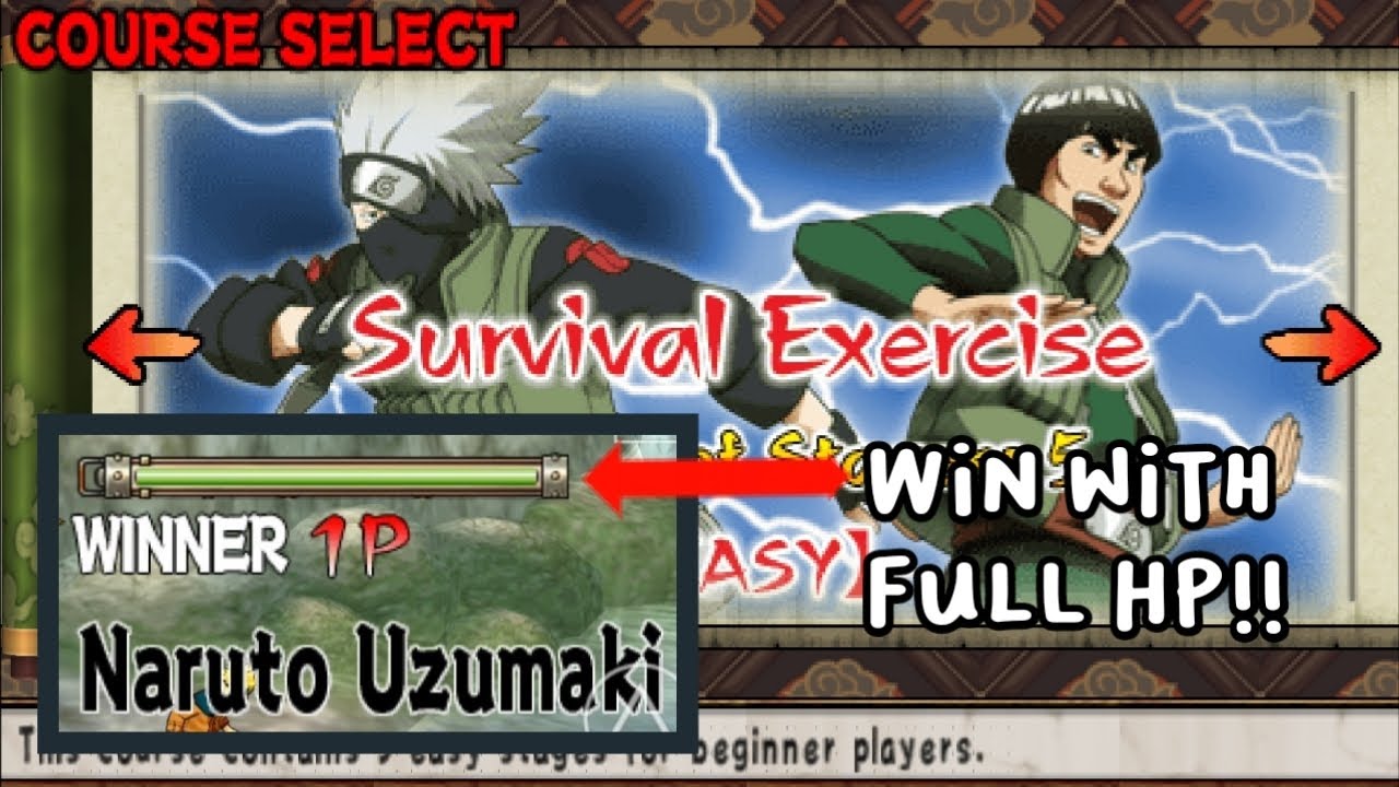 Defeat Kakashi and Guy in the Heroes Mode | Naruto : Ultimate Ninja Heroes